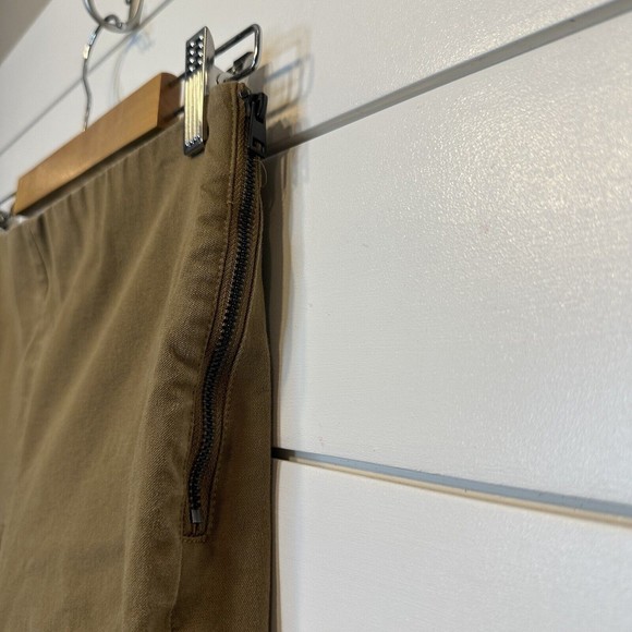 Everlane Size 6 Pants Cropped Side Zip Khaki Chino Trousers Tan 25" L Women's - Picture 3 of 7